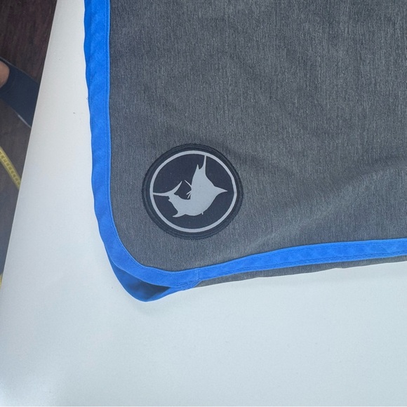 Pelagic Gray‎ Board Shorts with Blue and Red Accents - Picture 2 of 8